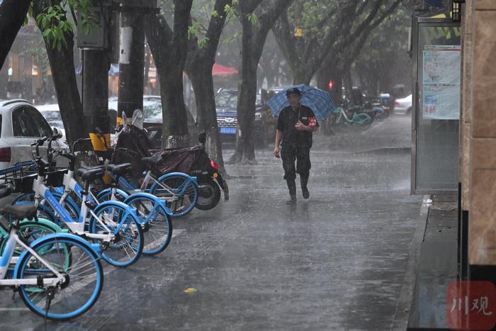 图集｜成都市区突降暴雨，你被淋到了吗？