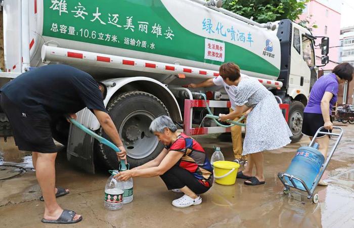 保定涿州市：“移动水厂”应急保供居民用水