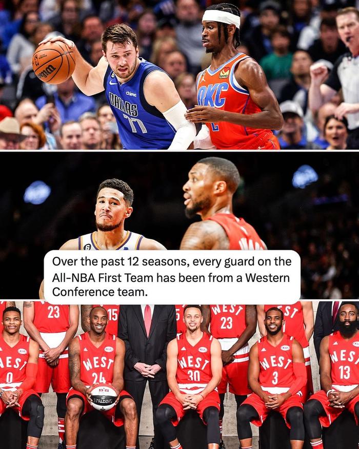 NBA近12年一阵后卫都来自西部😏最近一位进一阵的东部后卫是谁？