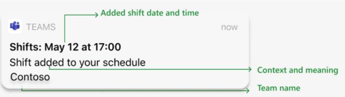 微软优化 Teams Shifts 应用，可向指定员工发送调班通知