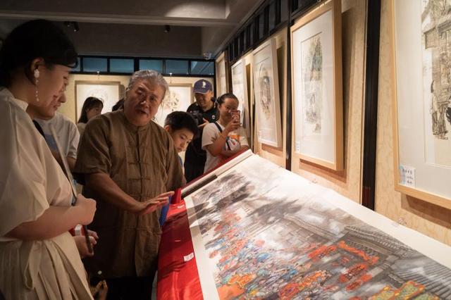 画笔下的北京“祥瑞景象”来角楼图书馆看杨信师生作品联展