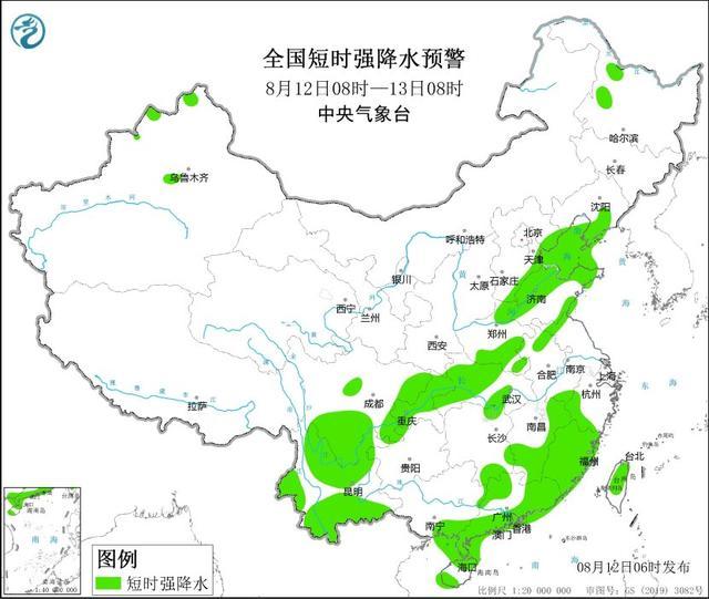 “卡努”已在辽宁庄河沿海登陆，中央气象台发布强对流天气预警