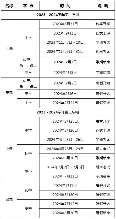 快看！福州中小学校历！开学时间是……