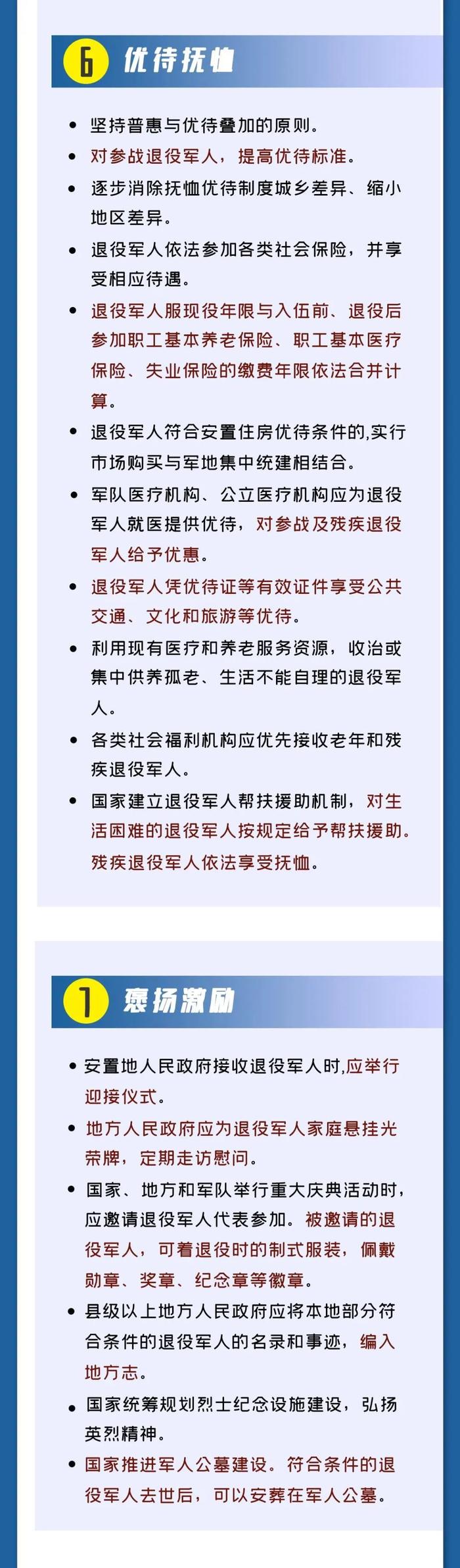 一图读懂《退役军人保障法》