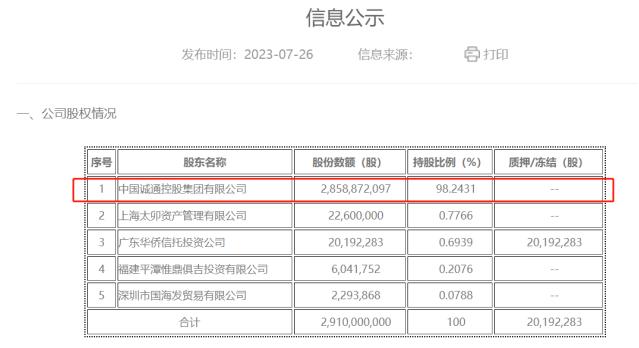 距离全面诚通时代仅差一步，诚通证券变更实控人获受理，明确“为国资央企提供全业务链综合金融服务”