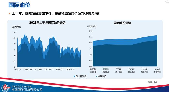 上半年净产量创新高净利反降11%，中国海油：下半年希望油价能达80美元/桶