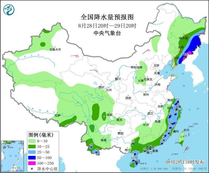 中央气象台：东北地区东部等地有强降雨 渤海黄海巴士海峡等海域有大风