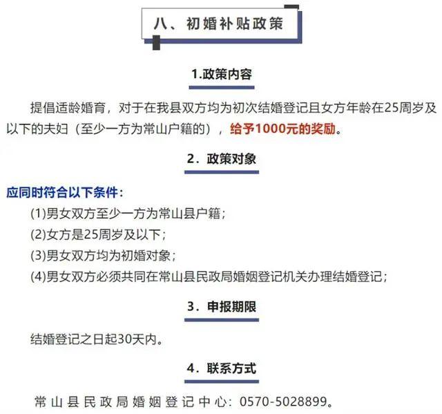 浙江一地宣布：女方25岁及以下初婚夫妇奖励1000元！当地去年人口出现负增长