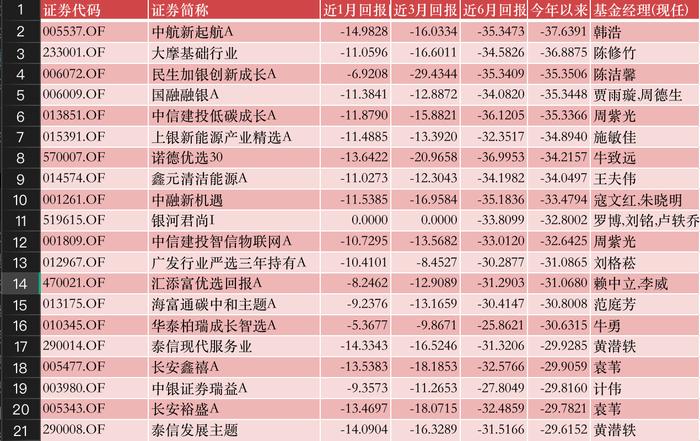 公募基金投资八月月报|最强和最“惨”的产品，年内回报率已相差近100%