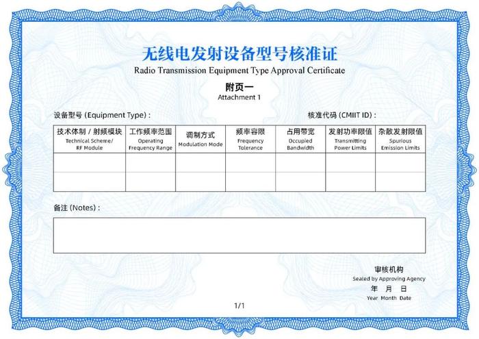 工信部修订发布无线电发射设备型号核准证书样式和代码编码规则