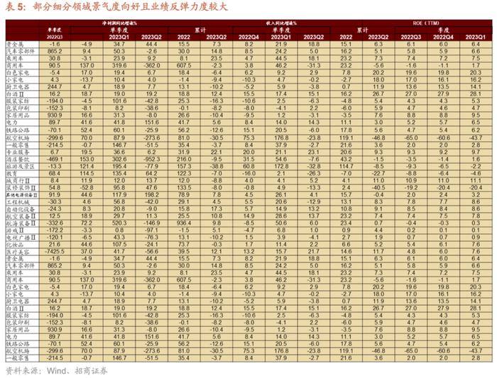 【招商策略】中报要点解读：盈利底部已现，关注中游制造、医药、TMT等业绩修复机会——A股2023年中报深度分析之一