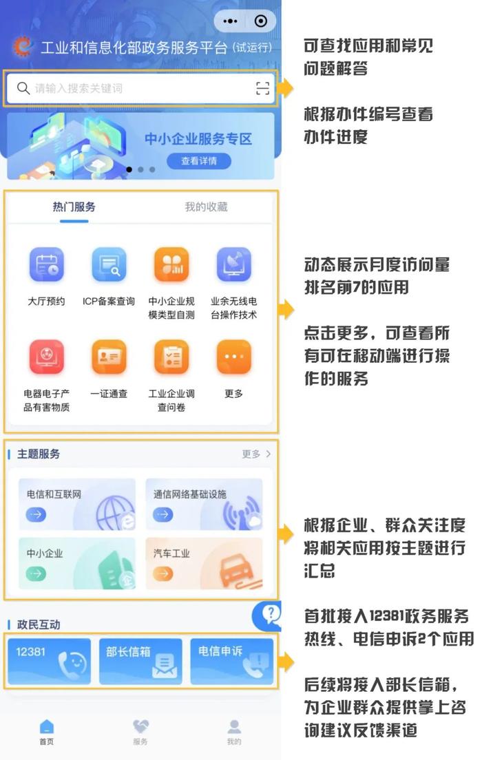 好消息！工信部政务服务平台微信小程序上线试运行啦
