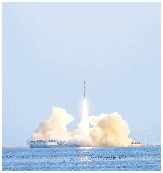 谷神星一号海射型运载火箭在海阳及附近海域成功发射