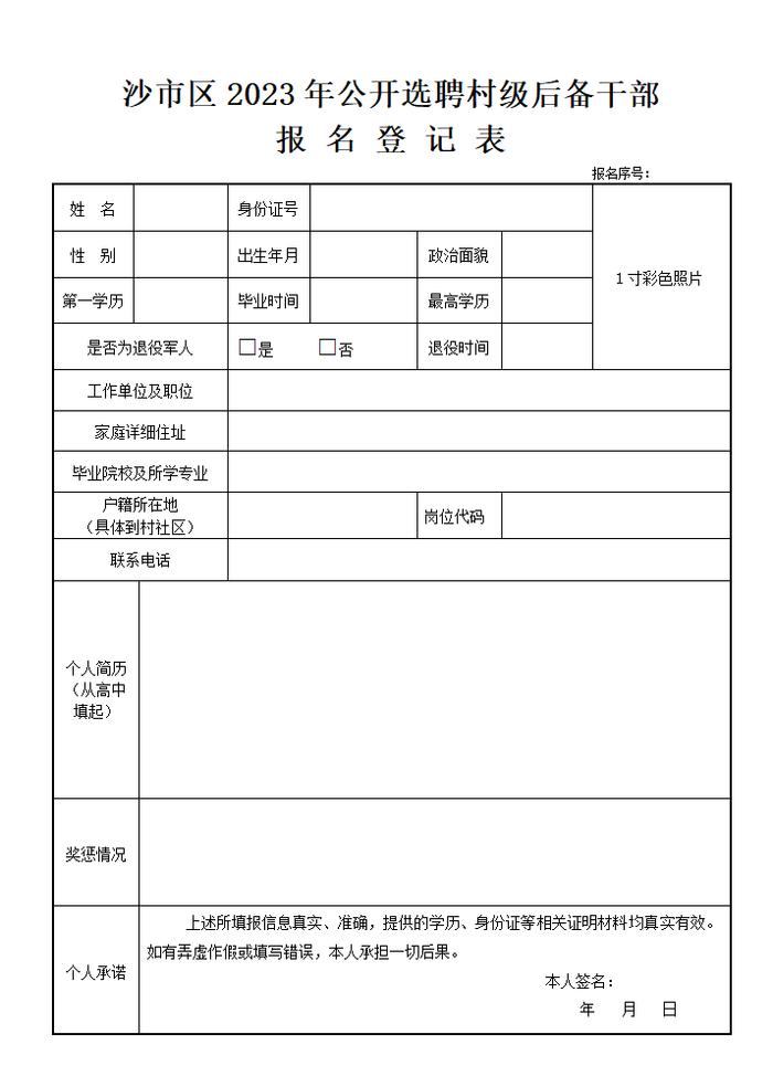 最新公告！沙市区公开选聘48名村级后备干部