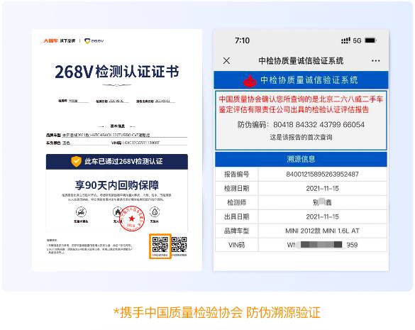 268V第三方检测机构让二手车交易更透明，保障消费者权益