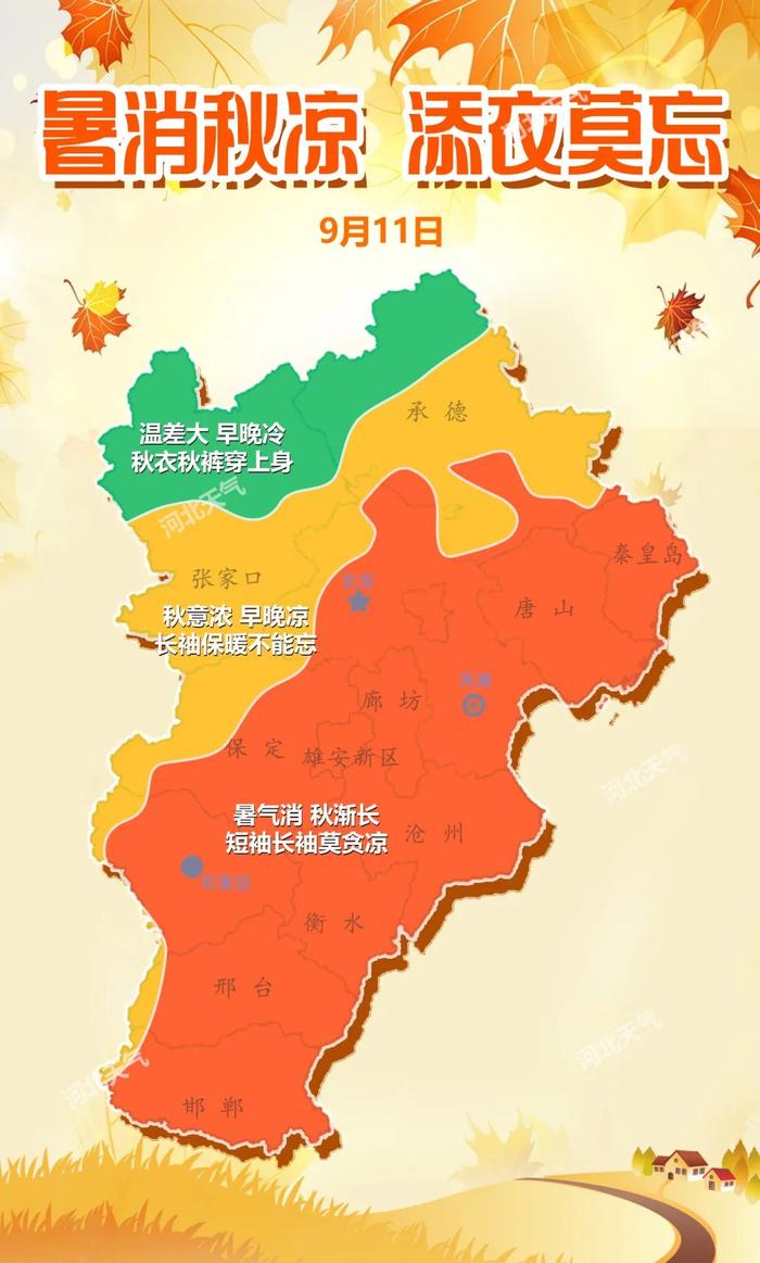 【廊廊报天气】暑消秋凉，添衣莫忘