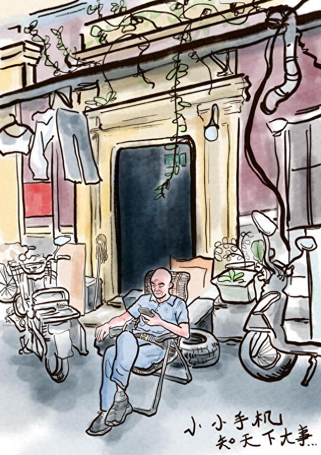 边拍边画丨当年，“穿弄堂”是每个上海小囡的专属乐趣