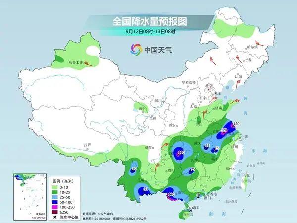 安徽局部有大暴雨！预计9月中旬，部分地区降雨量较常年偏多1倍左右