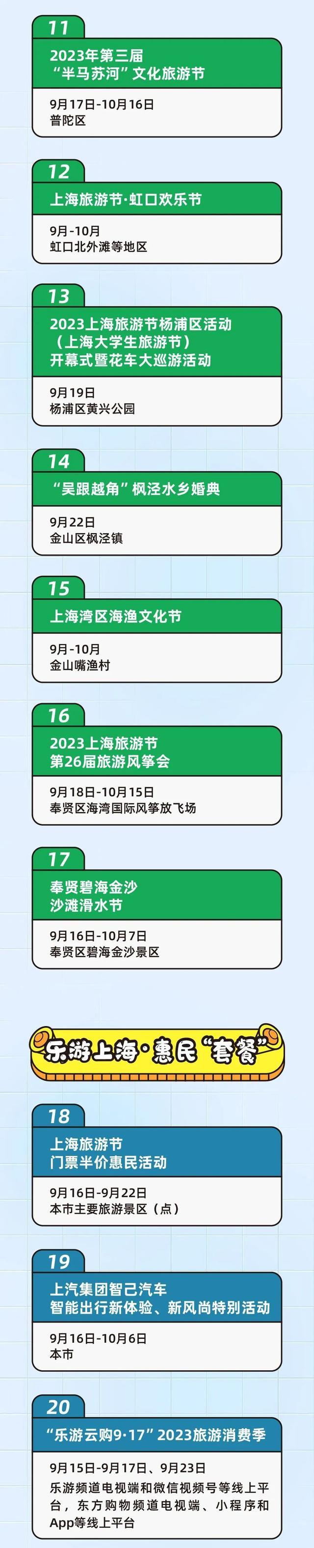 十大主题百余项活动！今年上海旅游节怎么玩，看这里→