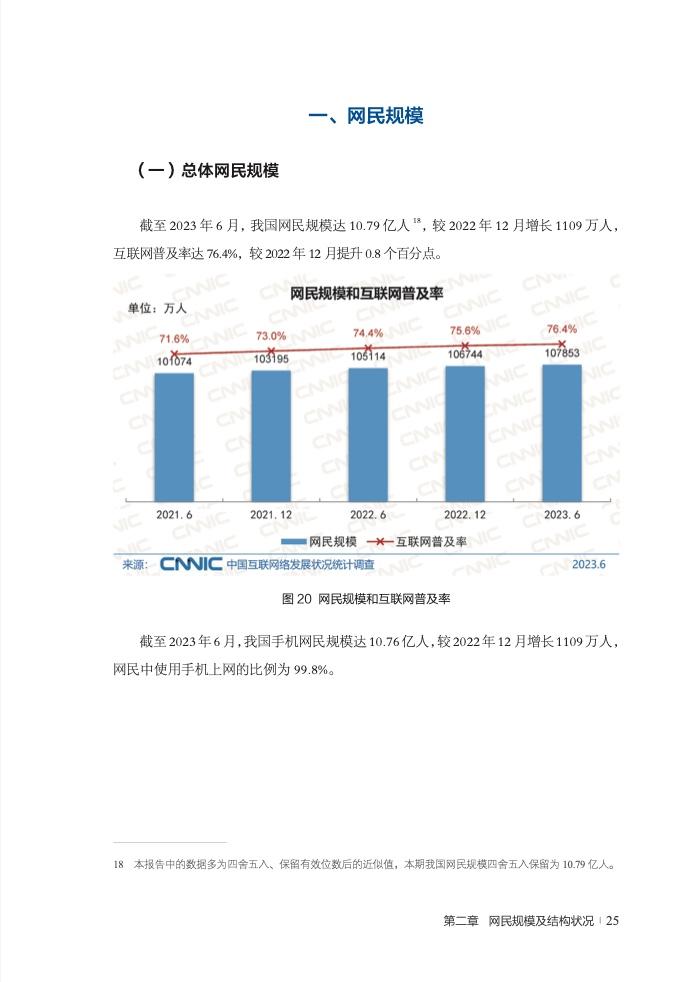 CNNIC：第52次中国互联网络发展状况统计报告