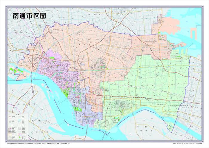 2023年版《南通市政区图》《南通市区图》发布