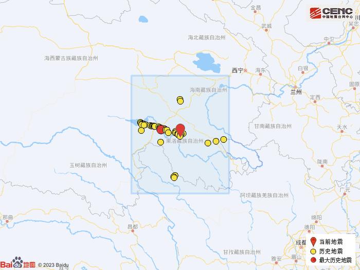 青海果洛州玛沁县发生3.0级地震，震源深度9公里