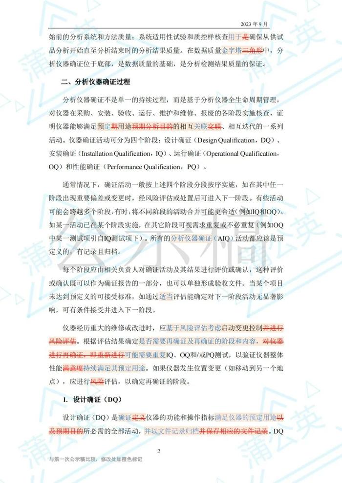 药典委：分析仪器确证指导原则公示