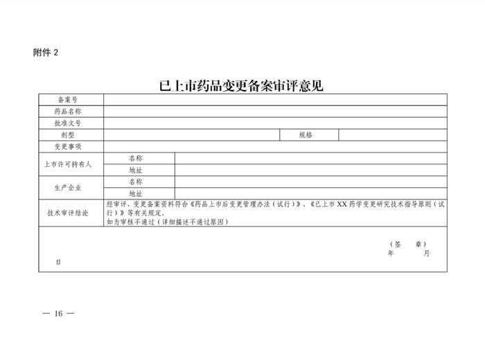 【省局发布】上市后变更备案管理工作程序