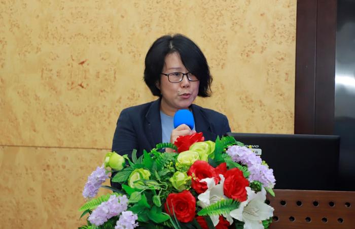 ▲北京市朝阳区预防医学会常务副会长兼秘书长尚晓梅致辞