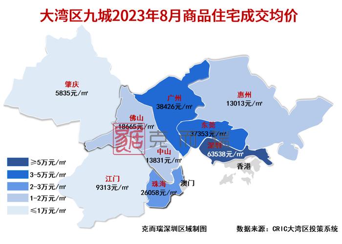 大湾区8月房价地图！抢滩“金九”