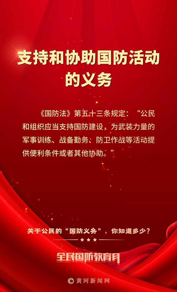 全民国防教育月丨关于公民的“国防义务”，你知道多少？