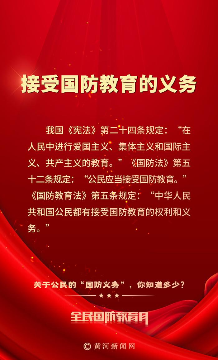 全民国防教育月丨关于公民的“国防义务”，你知道多少？