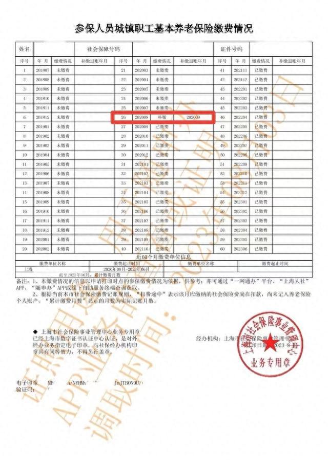 蓝娃教您“查询&解读”您的参保缴费情况~