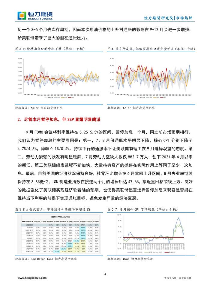 【原油专题】 更高更长的利率叠加90美元的油价意味着什么