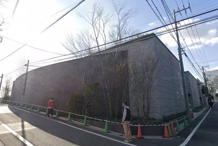 · 豪宅外围围墙,形如碉堡。