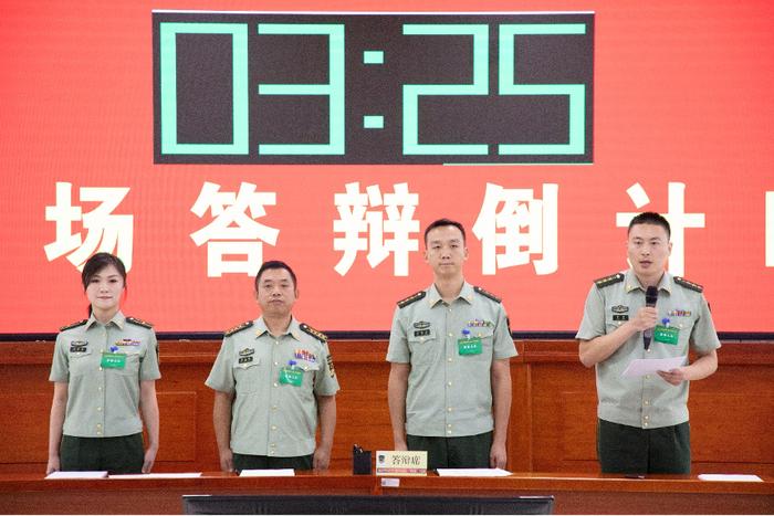 激烈角逐！直击2023年武警部队院校“教战”比武答辩现场