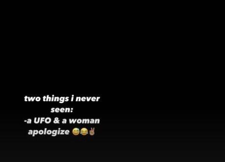 吵架啦？李凯尔：我从未见过两件事 UFO和女人的道歉✌