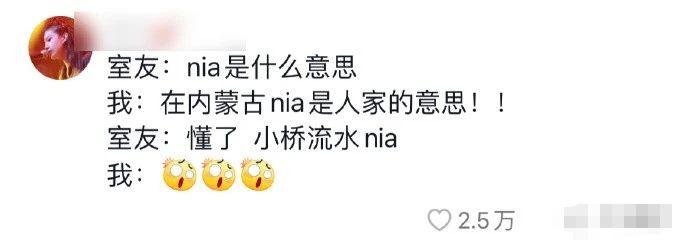 “滂感谢”和“小桥流水nia”是啥意思？北方人：方言不能这么用……