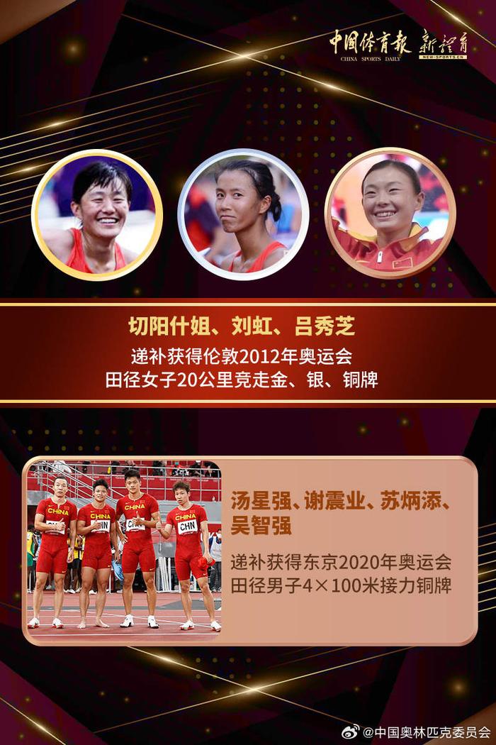 就在明晚！切阳什姐将递补获颁伦敦奥运会女子20公里竞走金牌