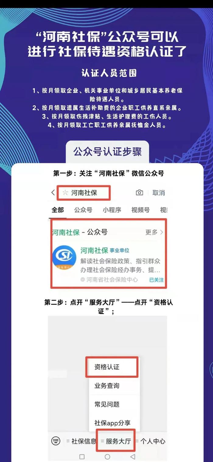 社保待遇资格认证步骤来了！