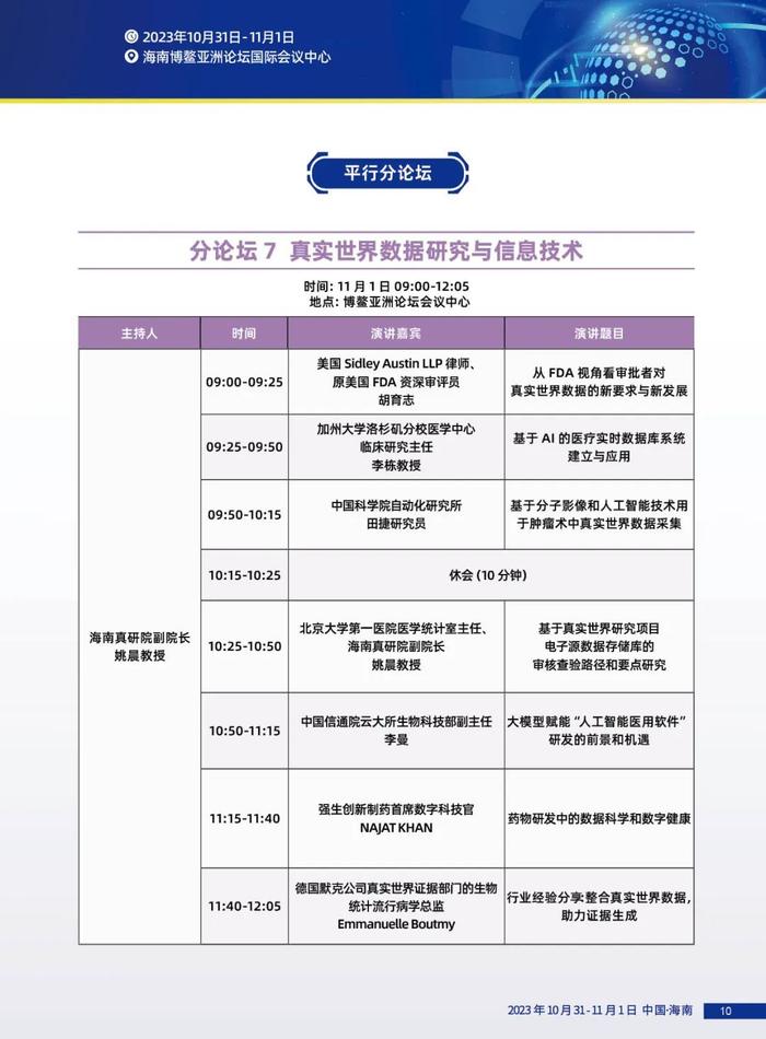 不可错过的高规格高水平学术盛宴！第二届博鳌国际药械真实世界研究大会亮点抢先看！