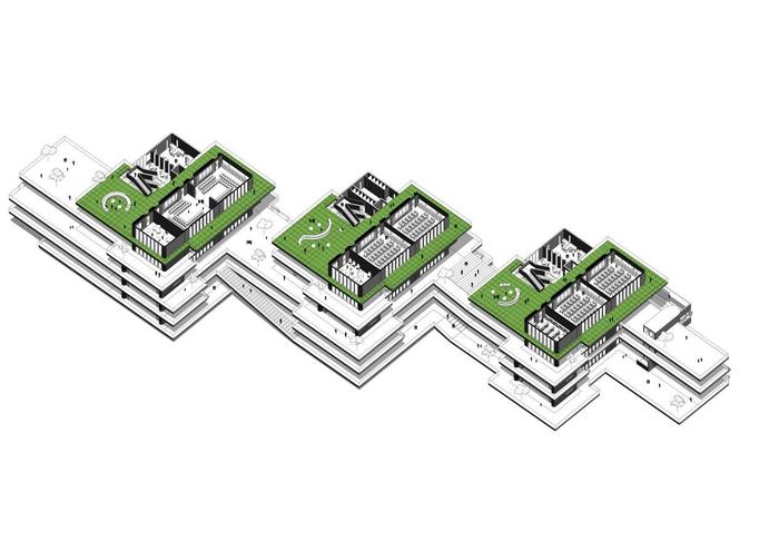 中标校园方案丨群落叠院：深圳吉华街道水径九年一贯制学校 /AG汇创