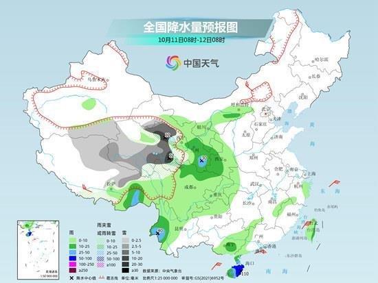 西部高海拔地区迎降雪最强时段 四川北部等地有中到大雨