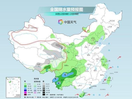 西部高海拔地区迎降雪最强时段 四川北部等地有中到大雨