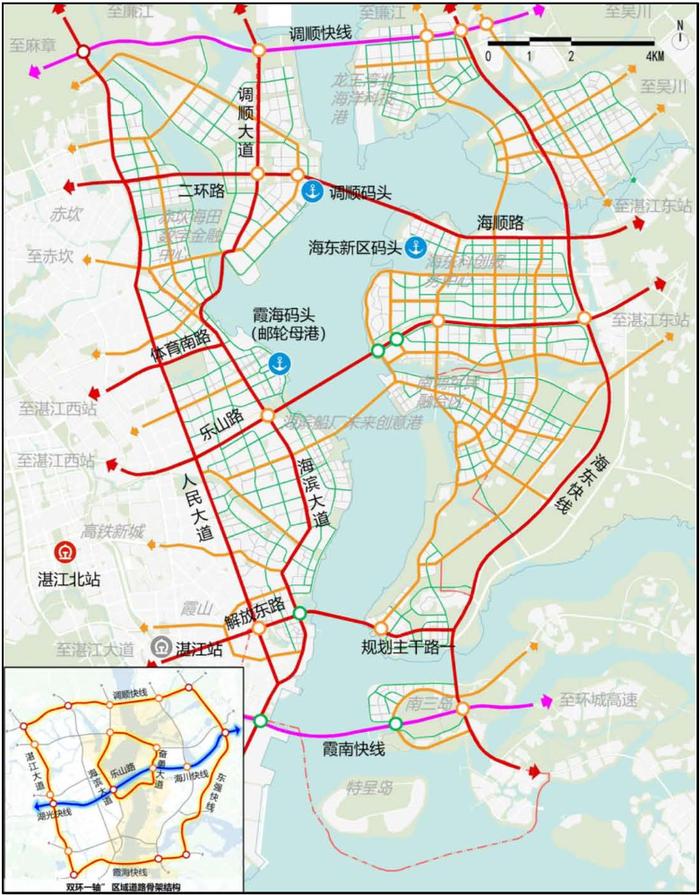 湛江“一湾两岸”城市设计批前公示！研究规划5条城市轨道