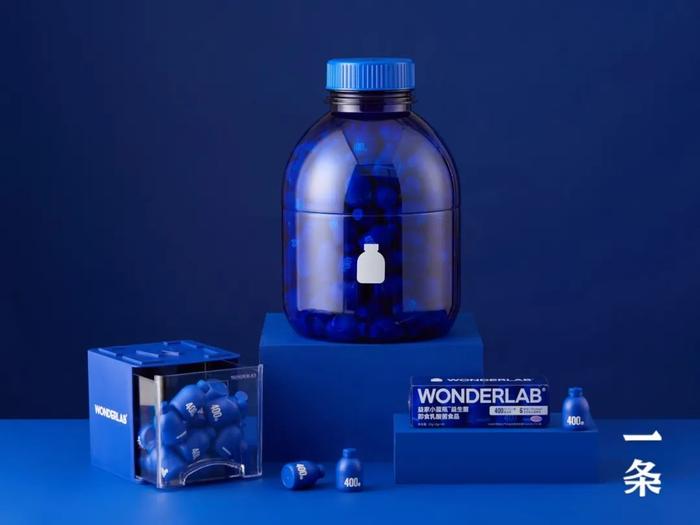 含400亿益生菌的“小蓝瓶”，推出超值百瓶装，健康好搭档！