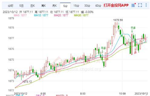 今日黄金价格走势预测（2023年10月12日）