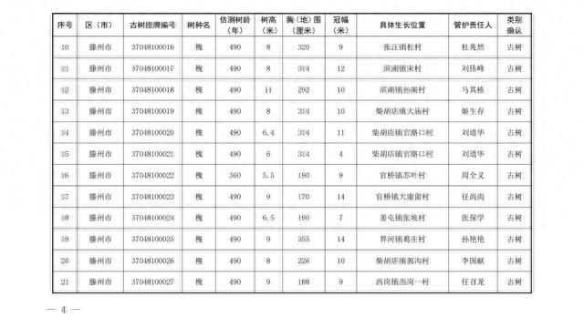 186棵！枣庄市公布首批二级保护古树名录