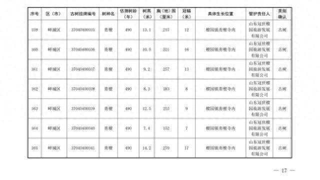 186棵！枣庄市公布首批二级保护古树名录