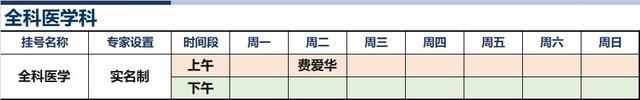 上海新华医院2023年10月份高级专家（特需）门诊一览表